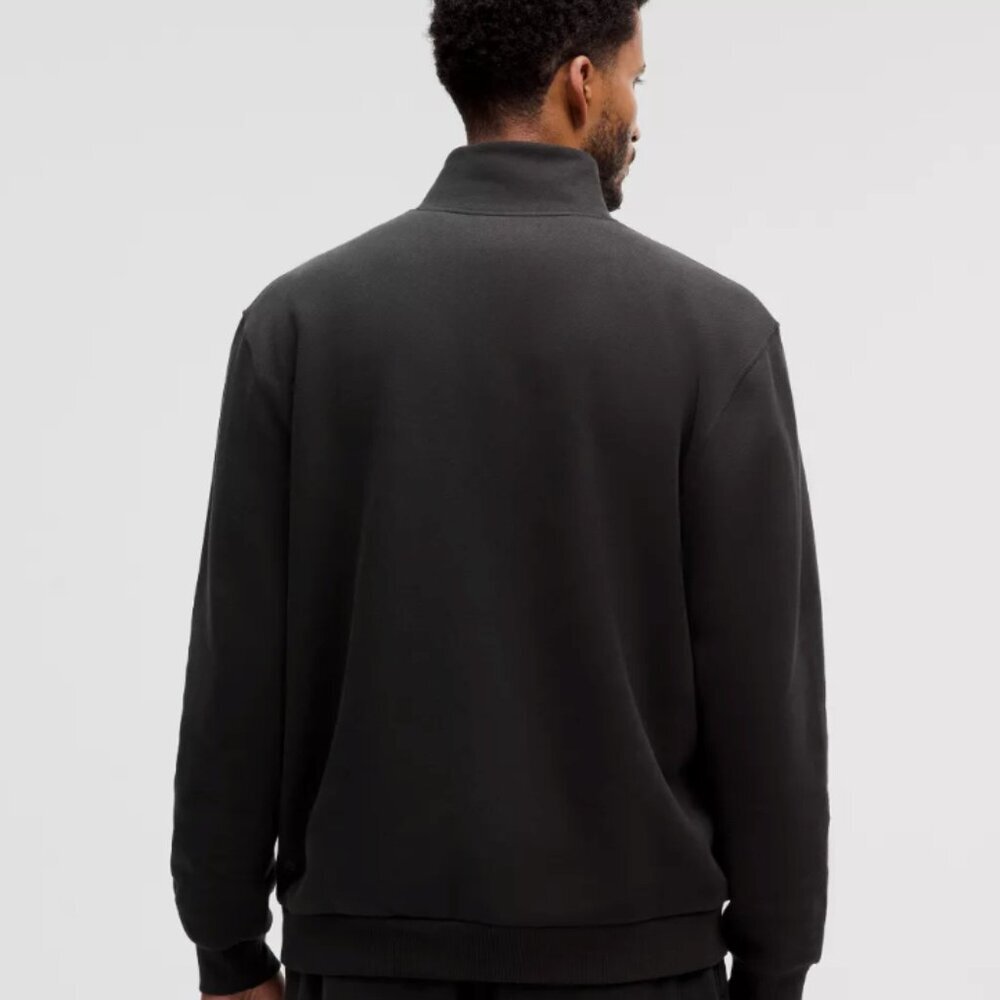 Lululemon Men's Black Steady State Half Zip Pullover Size Medium - Picture 2 of 5